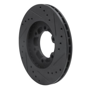 Chevrolet Luv Pickup Brake Rotor (1) - Front Left - R1 Concepts - Drilled & Slotted - Black - `86-`06